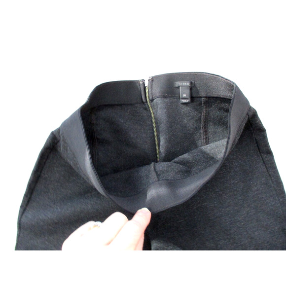 J Crew Pixie Pant Womens 2 Back Zip Charcoal Gray Stretch Skinny 26x28 31090 - Picture 4 of 14